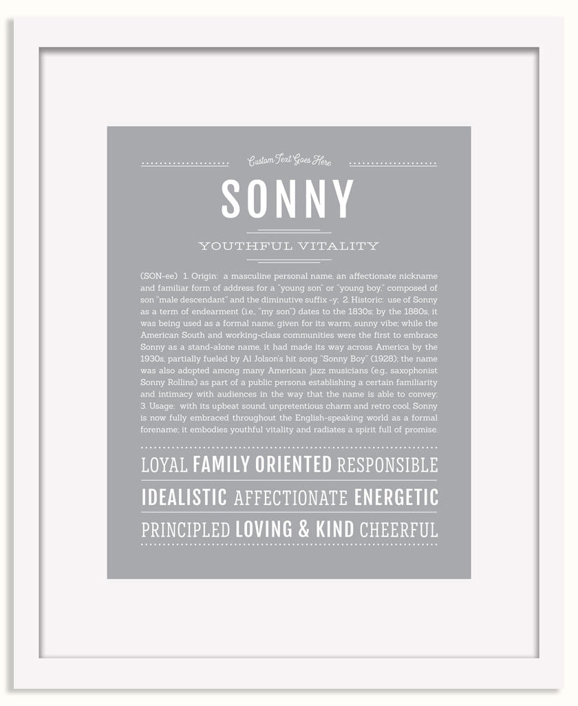 Frame Options | Light Gray | White Frame, Matted