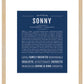 Frame Options | Midnight Blue | Maple Frame, Matted