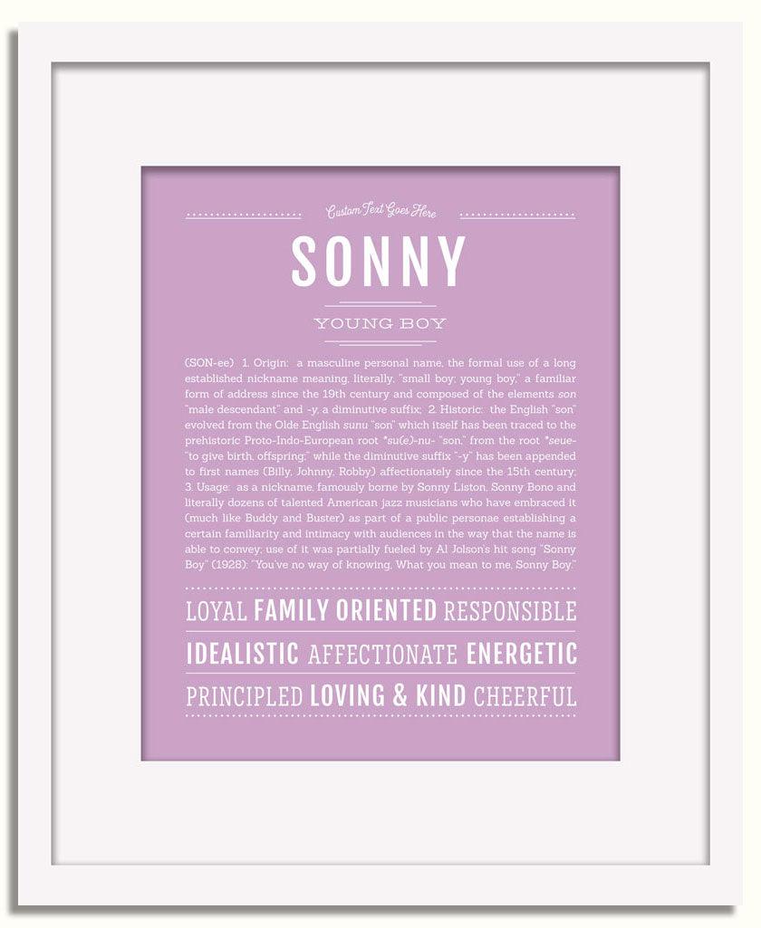 Frame Options | Lilac | White Frame, Matted