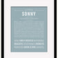 Frame Options | Powder Blue | Black Frame, Matted
