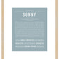 Frame Options | Powder Blue | Maple Frame, Matted