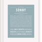 Frame Options | Powder Blue | White Frame, Matted