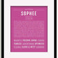 Frame Options | Dark Pink | Black Frame, Matted