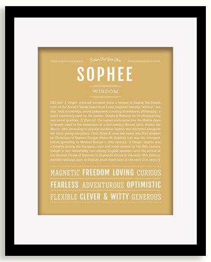 Frame Options | Matte Gold | Black Frame, Matted