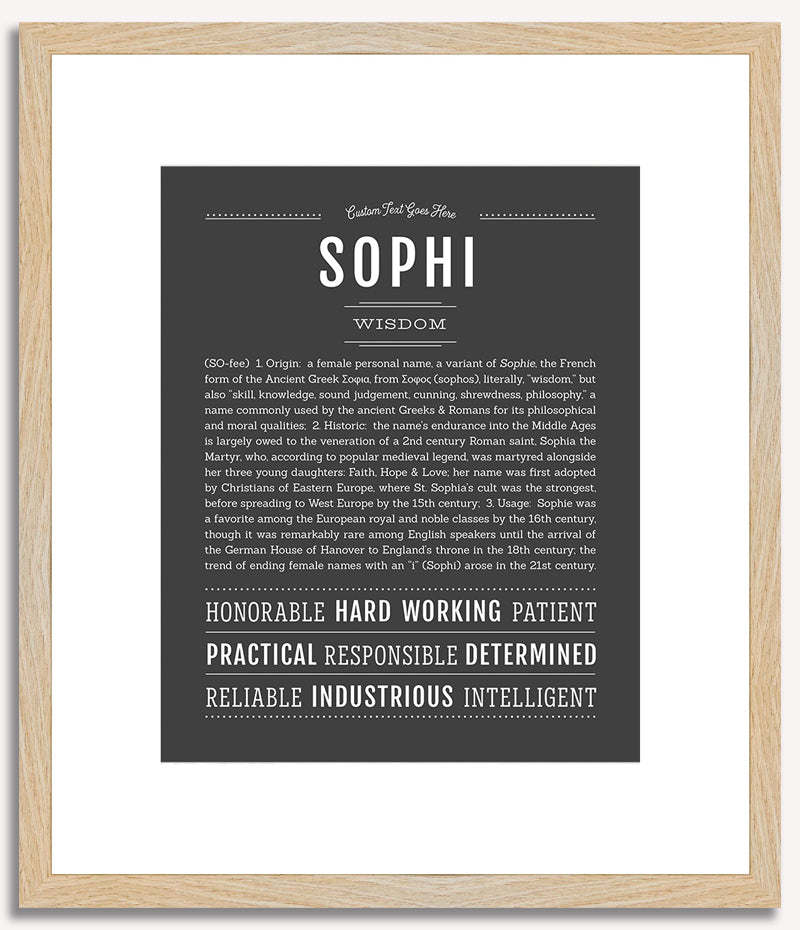 Sophi | Name Art Print