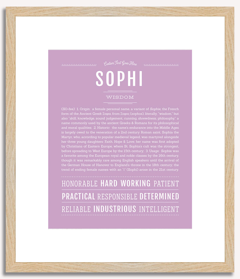 Sophi | Name Art Print