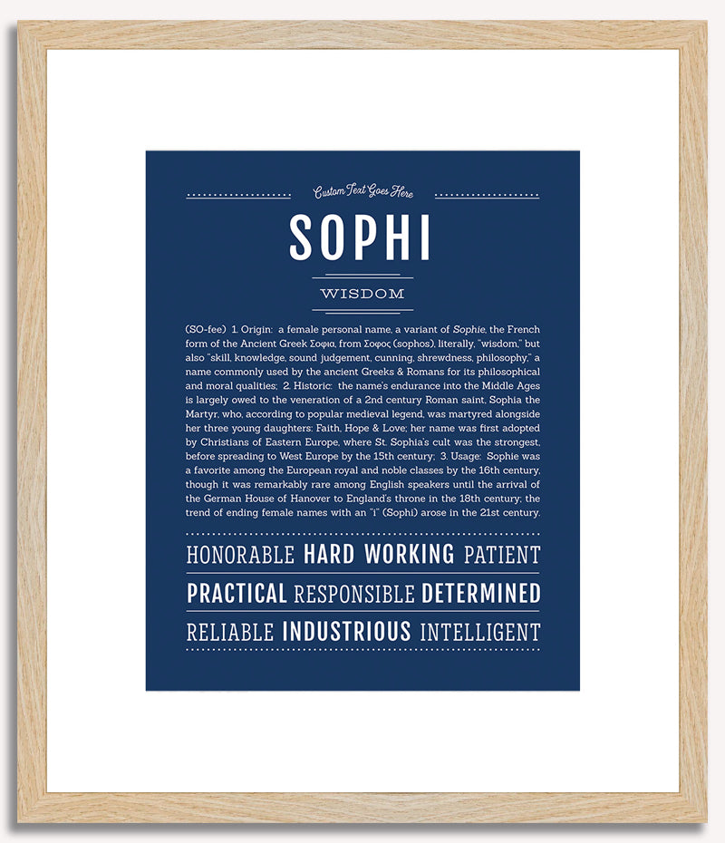 Sophi | Name Art Print