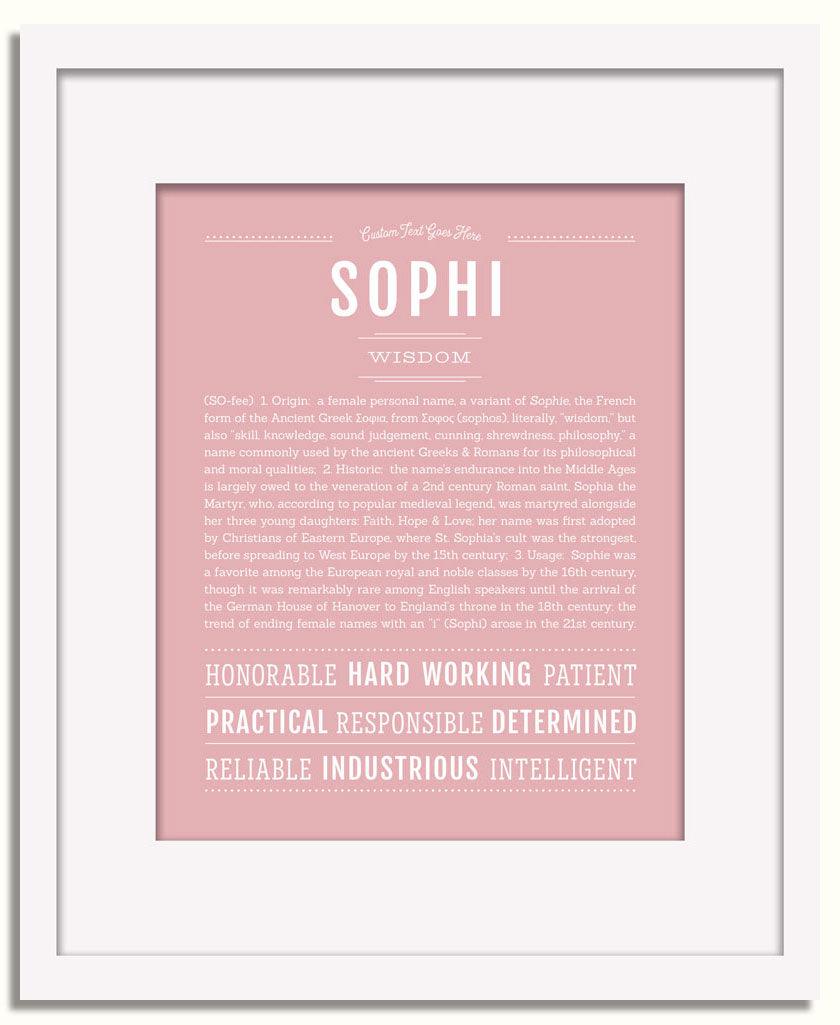 Frame Options | Dusty Rose | White Frame, Matted