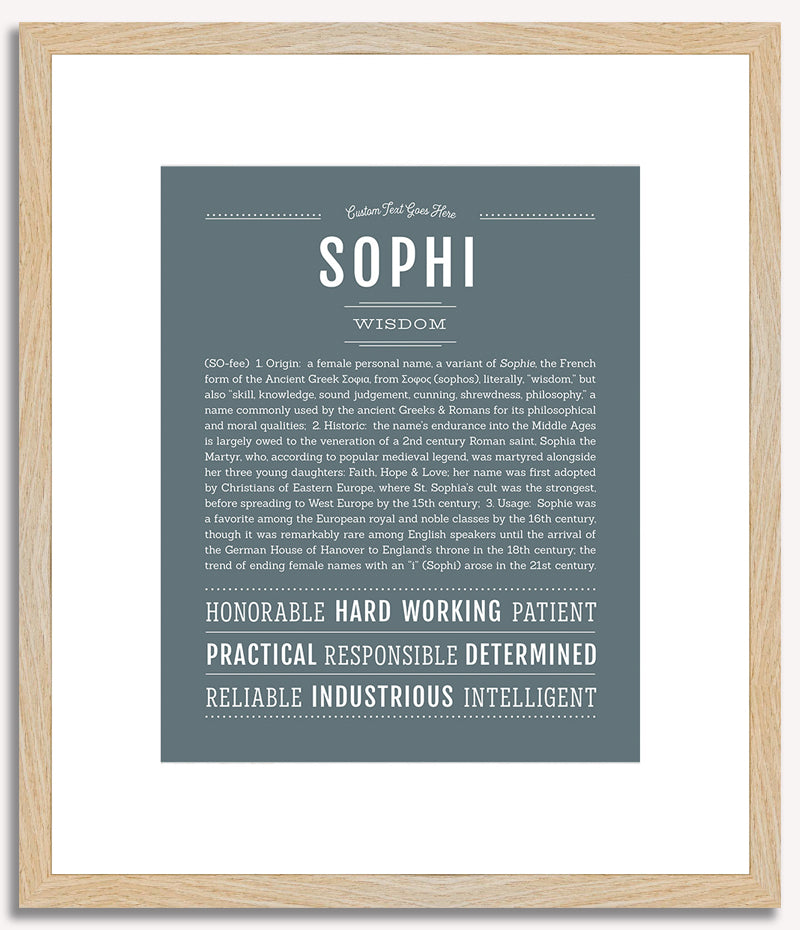 Sophi | Name Art Print