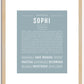 Sophi | Name Art Print