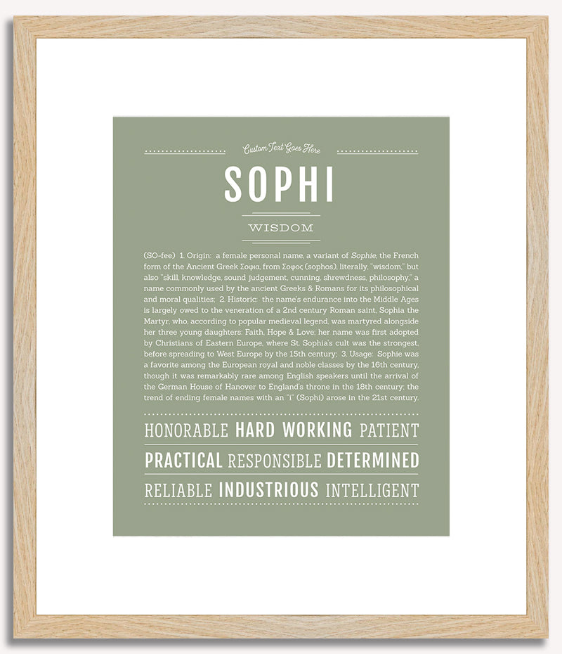 Sophi | Name Art Print