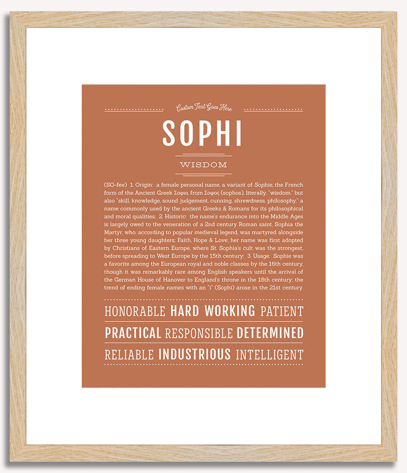 Sophi | Name Art Print