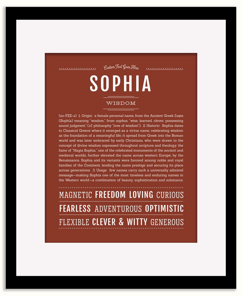 Sophia | Name Art Print