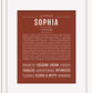 Sophia | Name Art Print