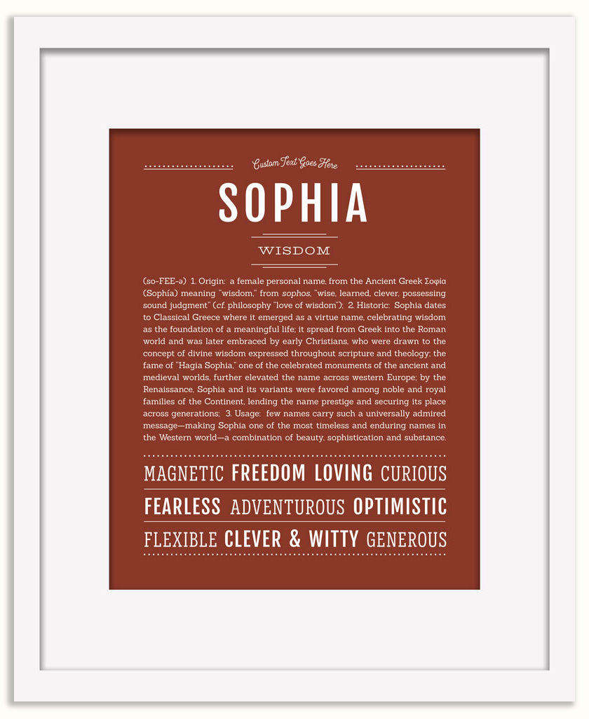 Sophia | Name Art Print