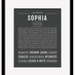 Sophia | Name Art Print