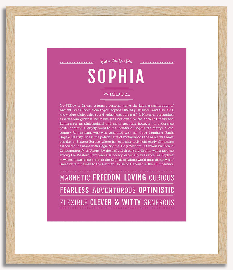 Sophia | Name Art Print