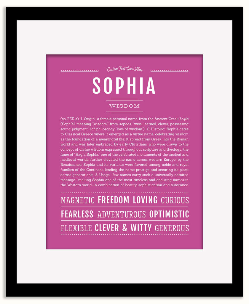 Sophia | Name Art Print