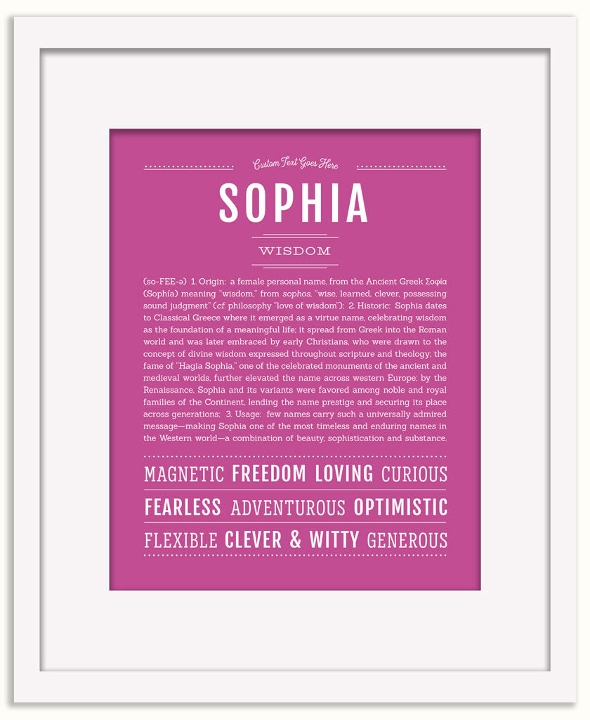 Sophia | Name Art Print