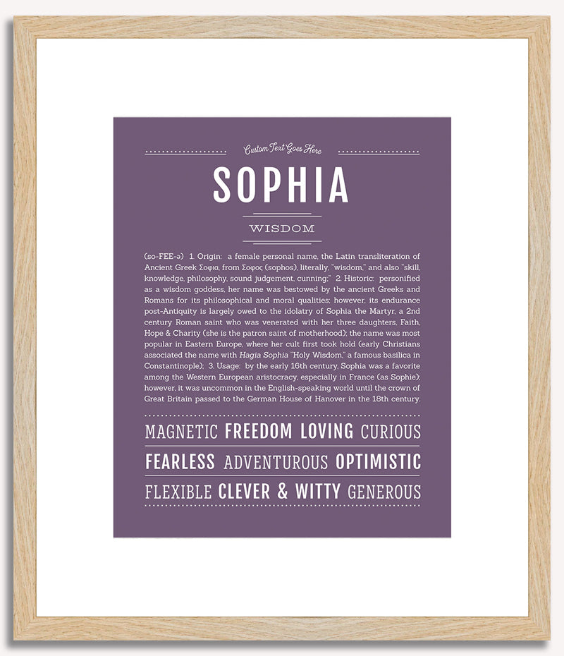 Sophia | Name Art Print