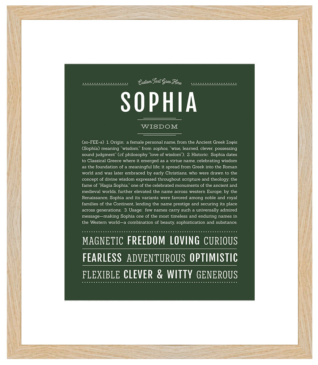 Sophia | Name Art Print