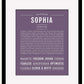 Sophia | Name Art Print