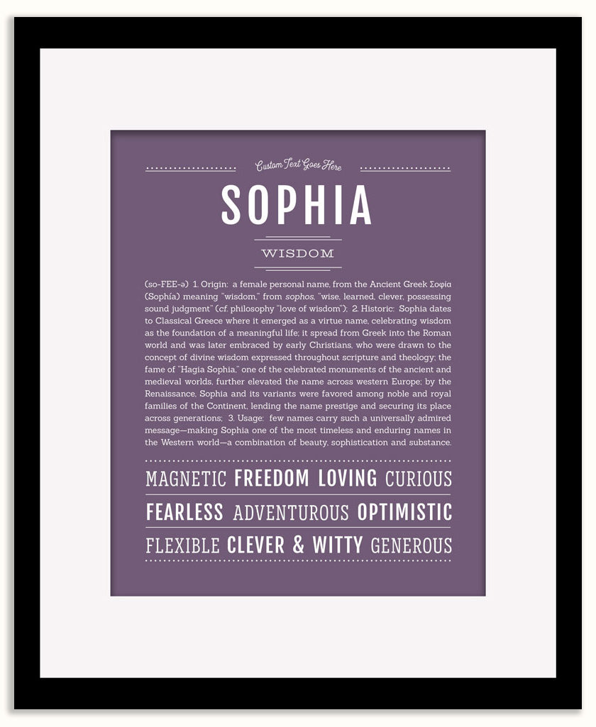 Sophia | Name Art Print