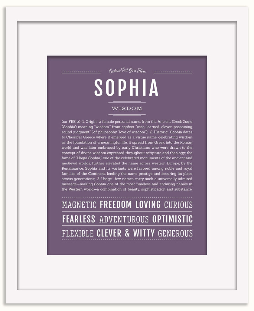 Sophia | Name Art Print