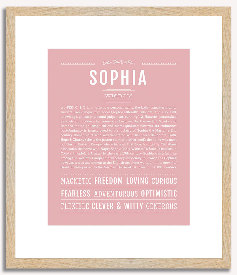 Sophia | Name Art Print