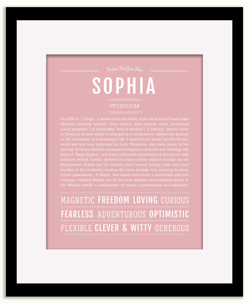 Sophia | Name Art Print