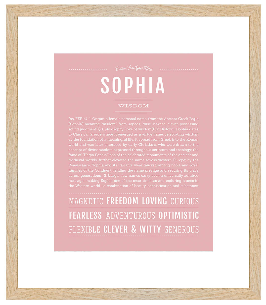 Sophia | Name Art Print
