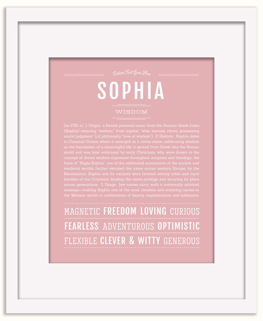 Sophia | Name Art Print