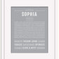 Sophia | Name Art Print