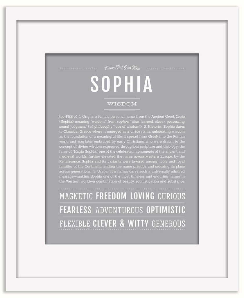 Sophia | Name Art Print