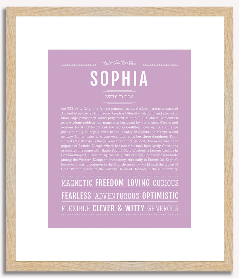 Sophia | Name Art Print