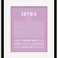 Sophia | Name Art Print