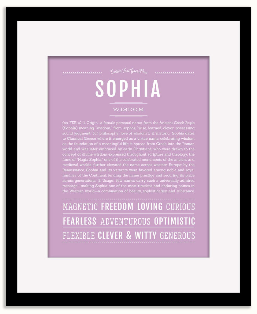 Sophia | Name Art Print