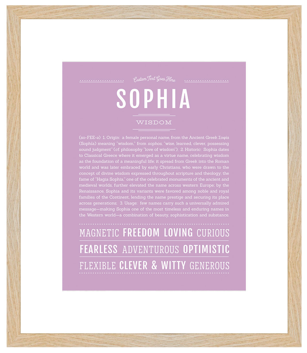 Sophia | Name Art Print