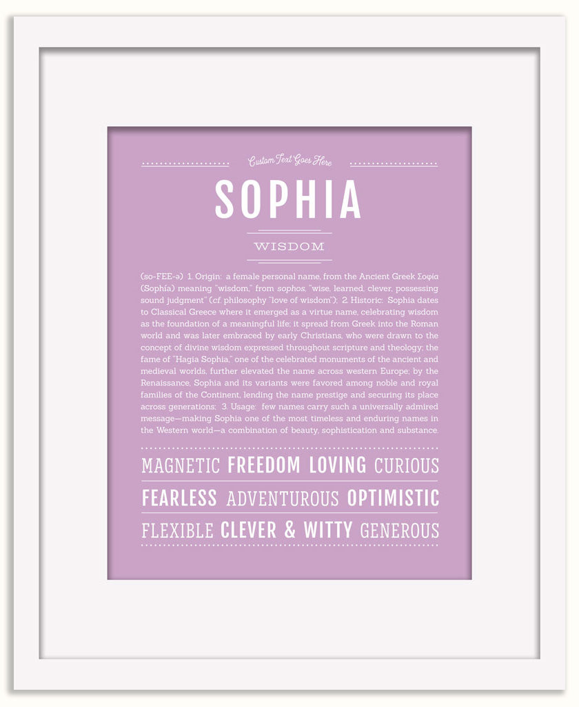 Sophia | Name Art Print