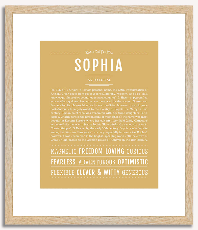 Sophia | Name Art Print