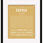 Sophia | Name Art Print