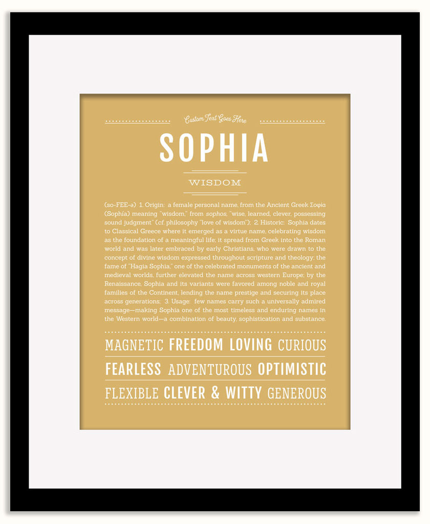 Sophia | Name Art Print