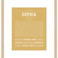 Sophia | Name Art Print