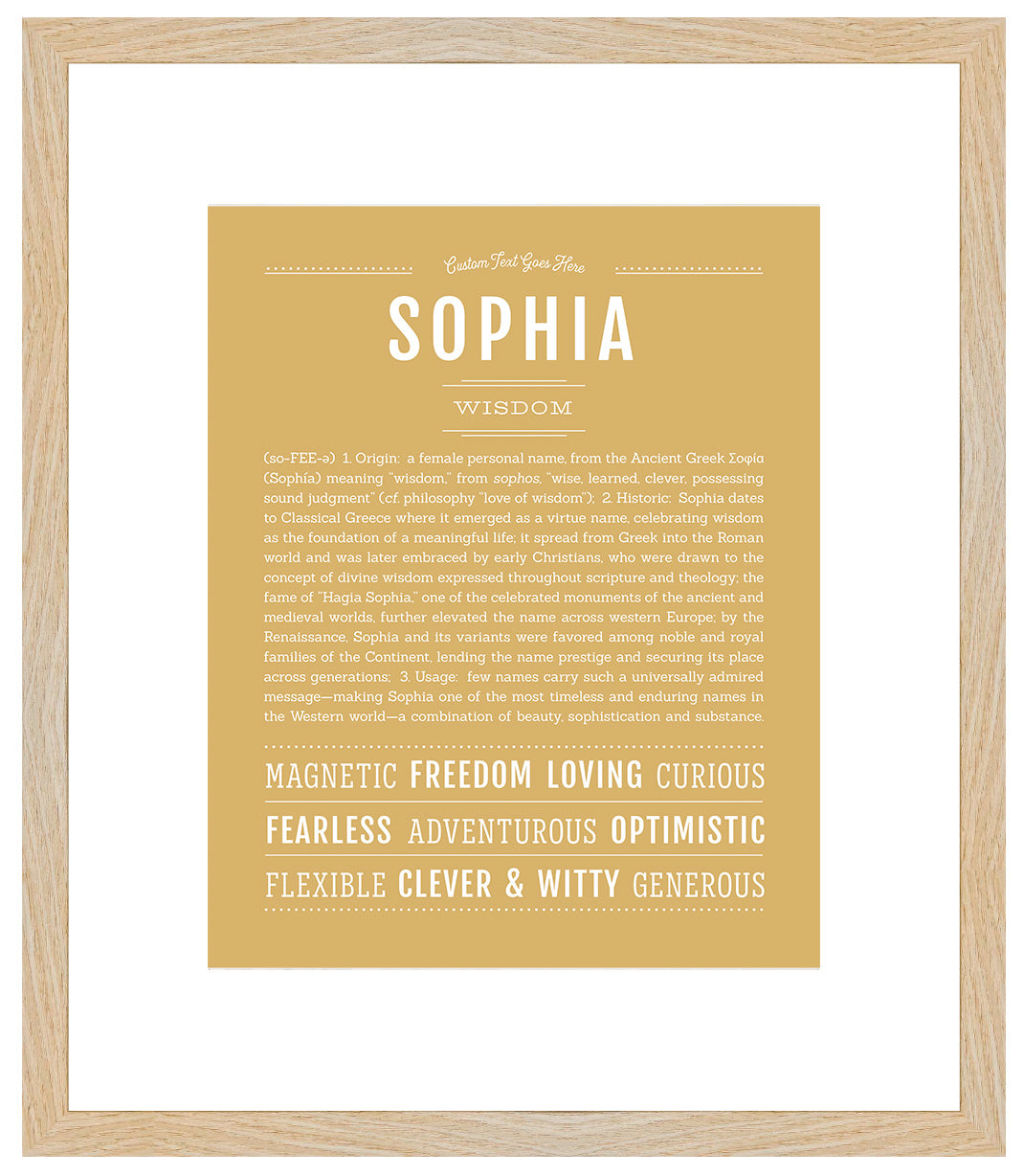 Sophia | Name Art Print