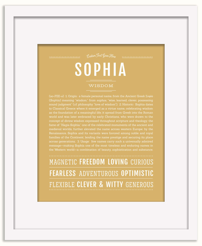 Sophia | Name Art Print