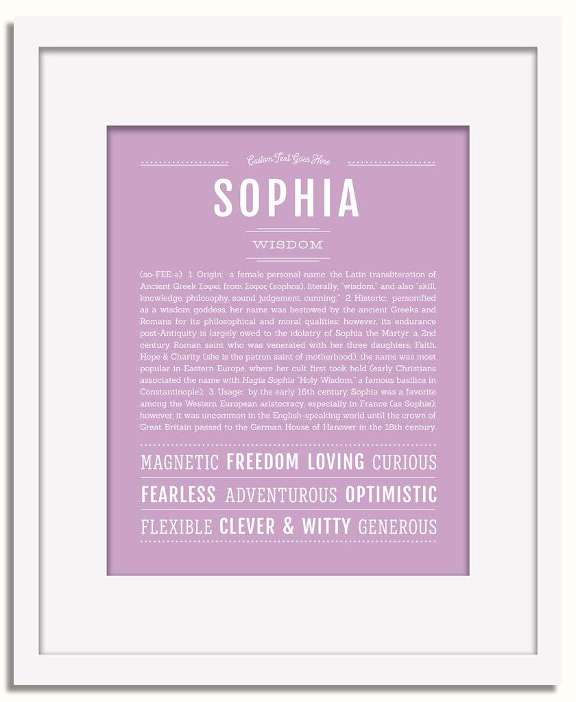 Frame Options | Lilac | White Frame, Matted