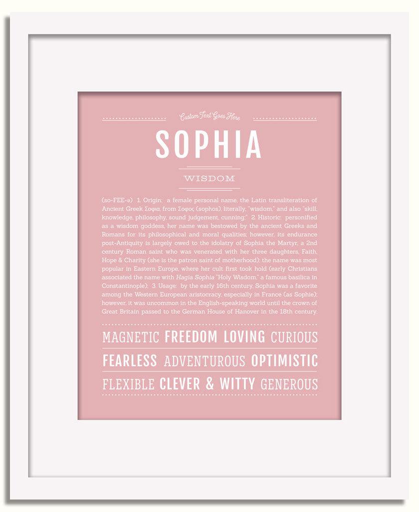 Frame Options | Dusty Rose | White Frame, Matted