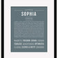 Sophia | Name Art Print