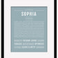 Sophia | Name Art Print