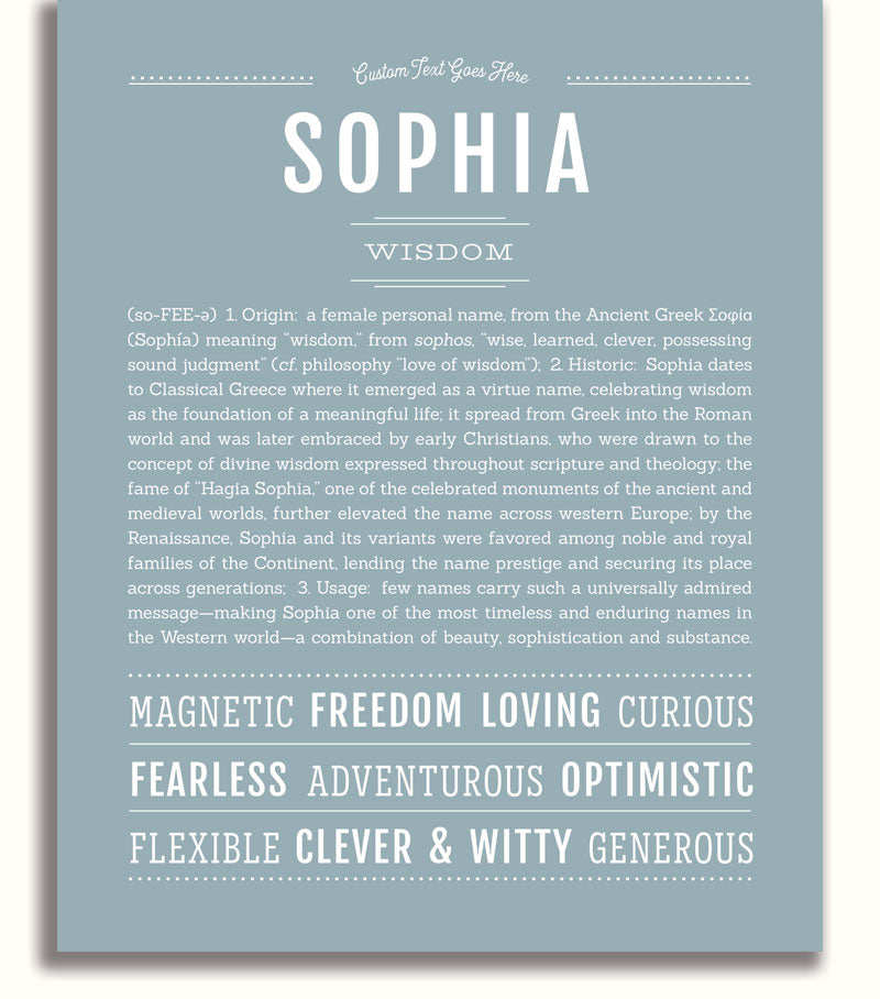 Frame Options | Powder Blue | White Frame, Matted